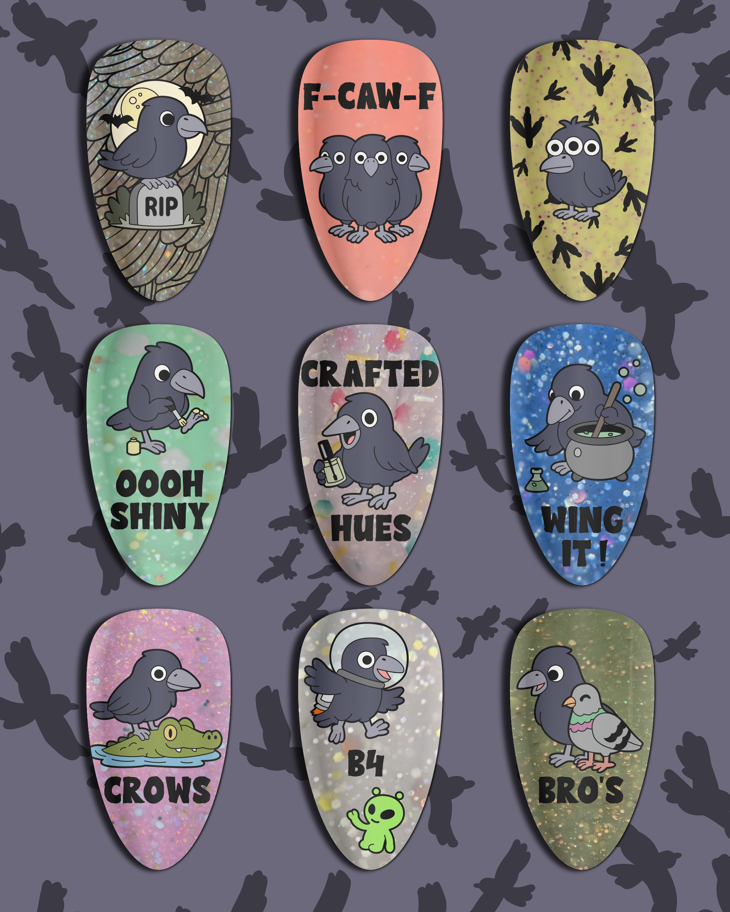 Crow Stamping Plate