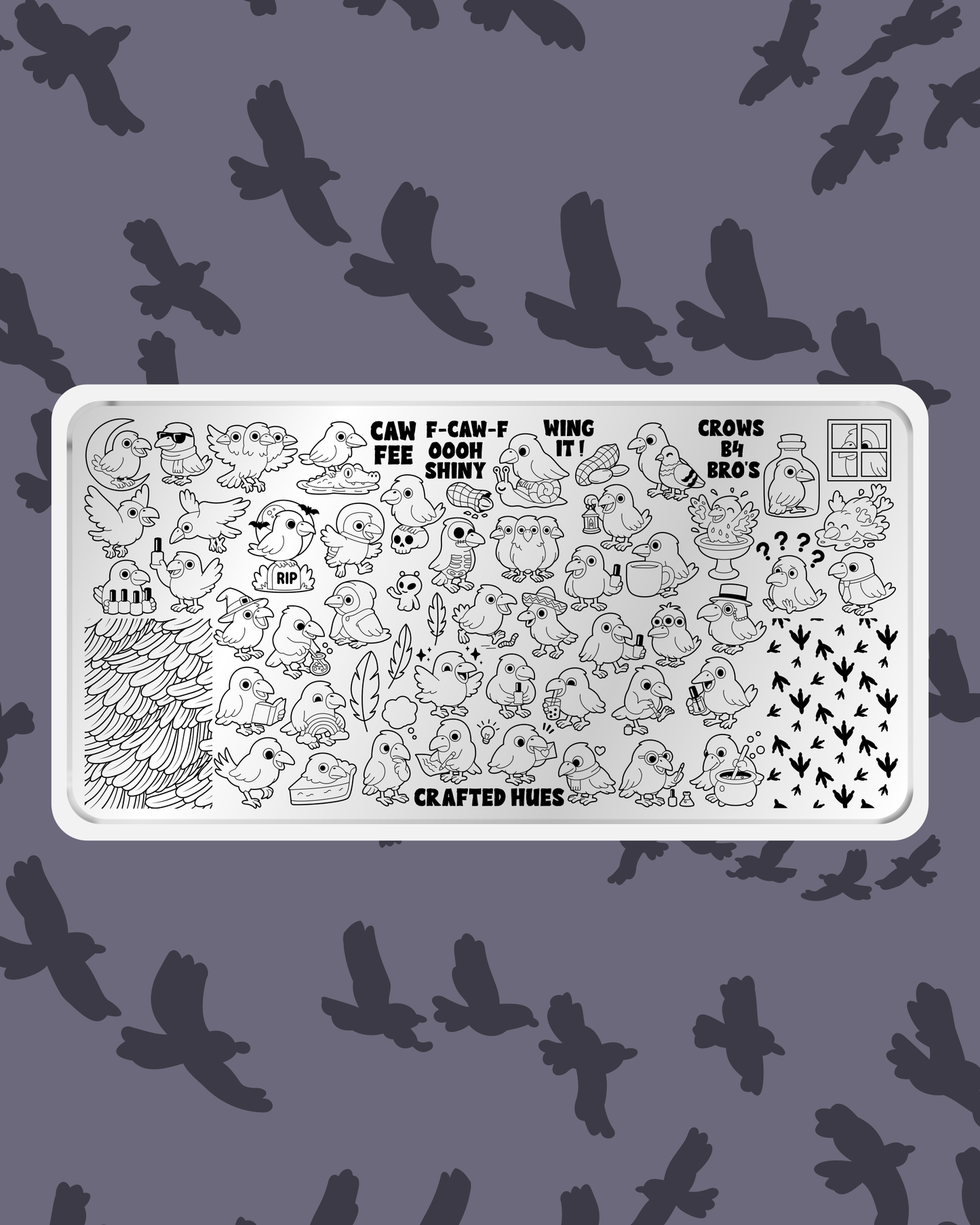 Crow Stamping Plate