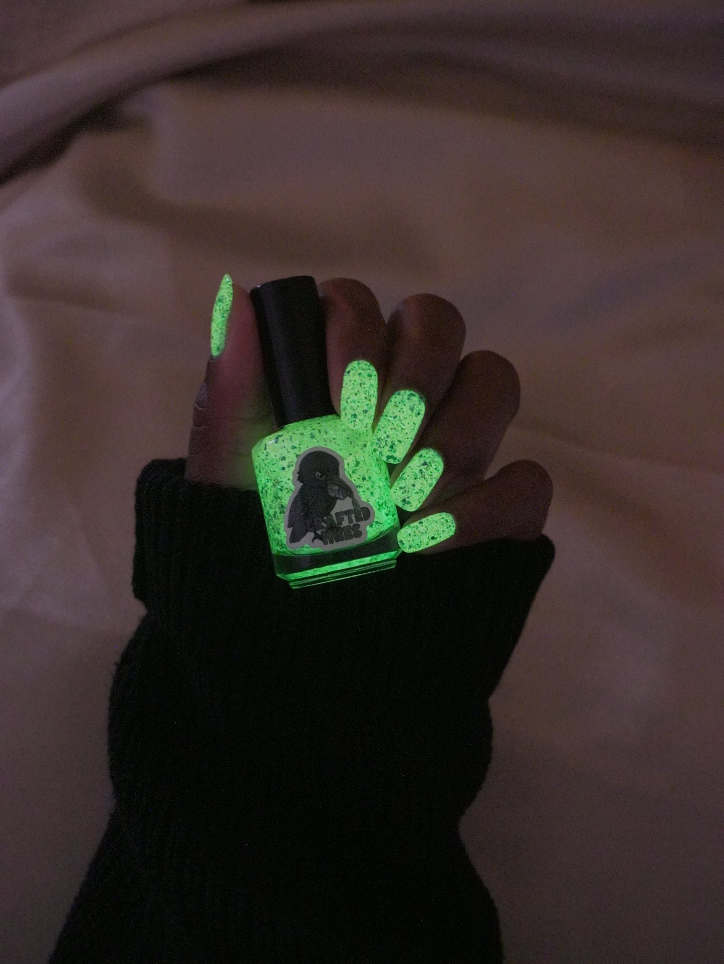 Glowing Eyes Under Her Bed