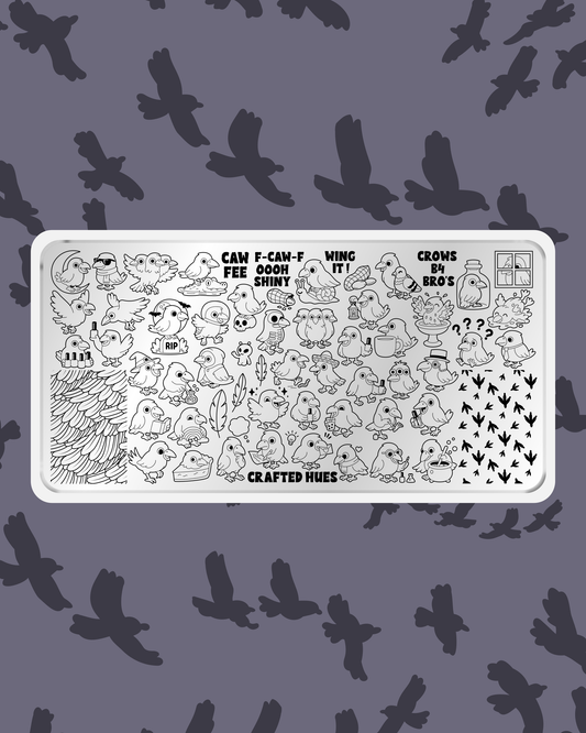 Crow Stamping Plate